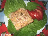 Fotografija recepta: Obloženi topli kruhki