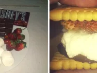 Fotografija recepta: Hershey´s čokoladni sendviči z marshmellow penicami
