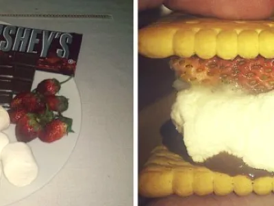 Hershey´s čokoladni sendviči z marshmellow penicami