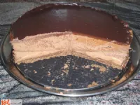 Fotografija recepta: Čokoladno pomarančna mousse torta