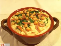 Fotografija recepta: Humus s pečenim česnom