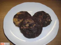 Fotografija recepta: Čokoladni kukiji z vrtincem arašidovega masla