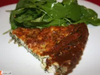 Fotografija recepta: Quiche s špinačo, feto in orehi