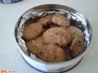 Fotografija recepta: Čokoladni Sport musli piškoti