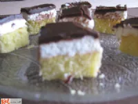 Fotografija recepta: Zebra - kokosovo pecivo