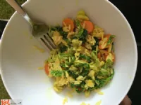 Fotografija recepta: Eksotična veganska rižota z ohrovtom