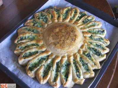 Cvet s špinačo in ricotto