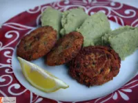 Fotografija recepta: Ribji medaljončki z blitvinim pirejem