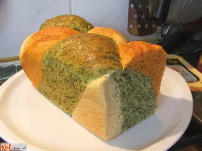 Tribarvna kruhova pletenica