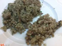 Fotografija recepta: Ajdova kaša s praženimi jetri