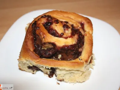 Polžki s čokolado in brusnicami