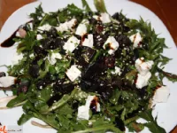 Fotografija recepta: Regrat s pečeno peso, feto in balzamično glazuro