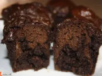 Fotografija recepta: Konopljini čokoladni mafini
