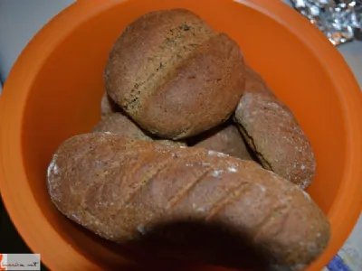 Konopljino - pirine štručke