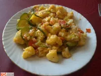 Fotografija recepta: Rižota s cvetačo in bučkami