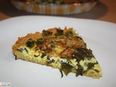 Quiche s čemažem in kozjim sirom