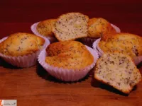 Fotografija recepta: Limonini muffini z ingverjem in makom