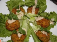 Fotografija recepta: Falafel s sladkim krompirjem in prosom 