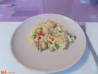 Fotografija recepta: Prosena kaša z zelenjavo in jajci