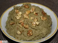 Fotografija recepta: Ajdov namaz s šparglji in orehi