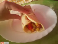 Fotografija recepta: Enostavne zelenjavne tortilje