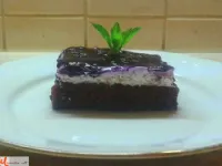 Fotografija recepta: Borovničevo-mascarponejeve rezine