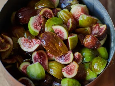 Fige na oljčnem olju s poprovo meto