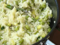 Fotografija recepta: Zelena rižota »ala fasulas«