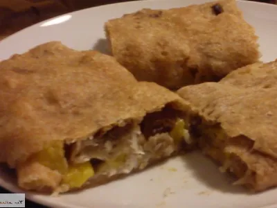 Breskov zavitek s kokosom