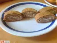 Fotografija recepta: Orehova rulada s kislo smetano