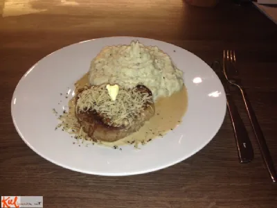 Pljučna pečenka s tartufi in tartufinim pirejem