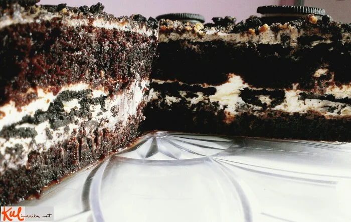 Črno - bela Oreo torta