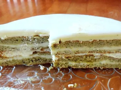 Torta pistacija - hruška