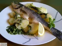 Fotografija recepta: Brancin v soli malo drugače