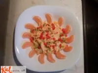 Fotografija recepta: Jajca s porom in mandarino