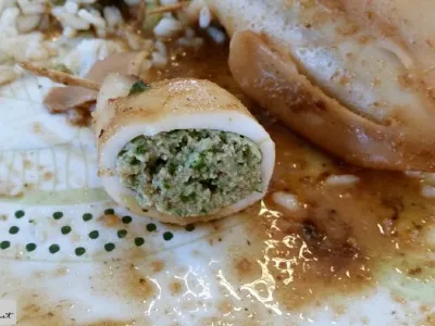 Polnjeni kalamari malo drugače