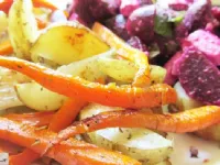 Fotografija recepta: Vroče hladen vegetarijanski krožnik