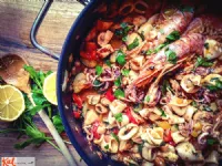 Fotografija recepta: Okusna ponev z lignji