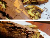 Fotografija recepta: Pomarančni marmorni kolač