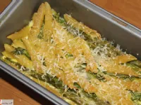 Fotografija recepta: Pečeni šparglji z makaroni