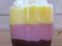 Fotografija recepta: Tribarvni puding