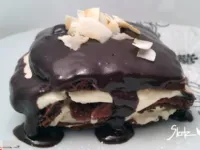 Fotografija recepta: Čokoladna torta palačink z mascarpone kremo