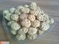 Fotografija recepta: Čokoladno - kokosovi piškoti