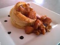 Fotografija recepta: Tortice iz listnatega testa z jabolčnim nadevom