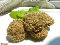 Fotografija recepta: Ocvrte gobe s sezamom