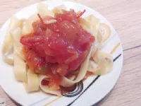 Fotografija recepta: Paradižnikova omaka za testenine iz sveže zelenjave