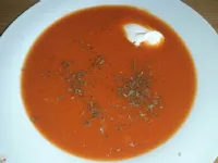 Fotografija recepta: Pekoča paradižnikova juha