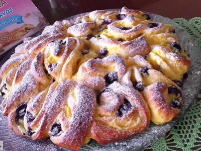 Vanilijevo pecivo z borovnicami