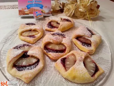 Masleno pecivo z ananasom