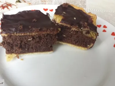 Čoko - orehova kavna pita